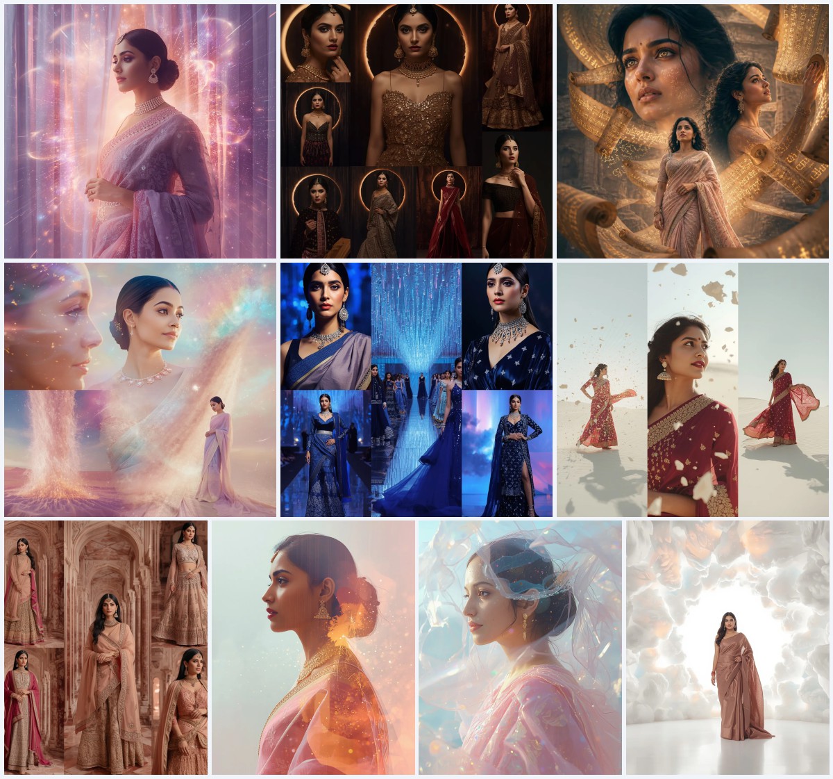 Top 10 Traditional Saree Prompt For Instagram For Girl for Cultural Posts | prompt for traditional look for girl south indian
